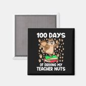 100 dagen rijden van mijn leraar Nuts 100e dag van Magneet (Voorkant / Achterkant)