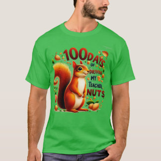 100 dagen rijden van mijn leraar Nuts 100e dag van T-shirt