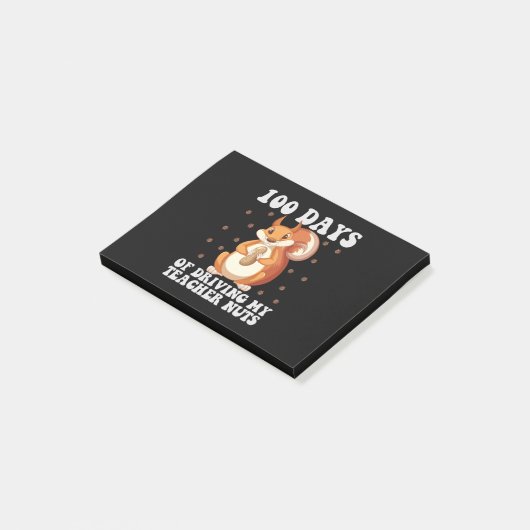 100 dagen rijden van mijn leraar Nuts GroundHog Post-it® Notes (Schuin)