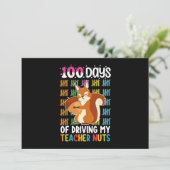 100 dagen rijden van mijn leraar Nuts Squirrel Kaart (Staand voorkant)