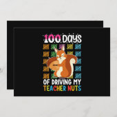 100 dagen rijden van mijn leraar Nuts Squirrel Kaart (Voorkant / Achterkant)