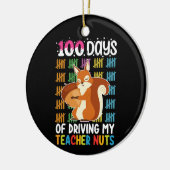 100 dagen rijden van mijn leraar Nuts Squirrel Keramisch Ornament (Links)