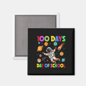100 dagen ruimteastronaut op school 100e dag magneet (Voorkant / Achterkant)