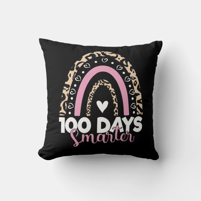 100 dagen Samrter Happy 100e dag van de schoolrege Kussen (Voorkant)