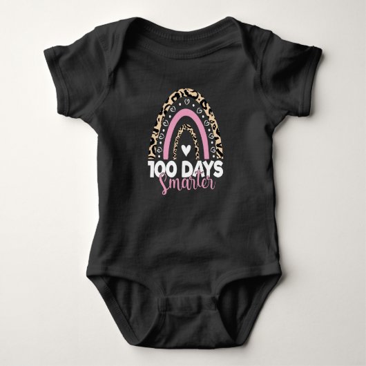 100 dagen Samrter Happy 100e dag van de schoolrege Romper (Voorkant)