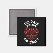 100 dagen Schattige Hart 100ste Dag Magneet (Voorkant / Achterkant)