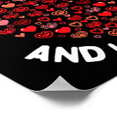 100 dagen Schattige Hart 100ste Dag Poster (Hoek)