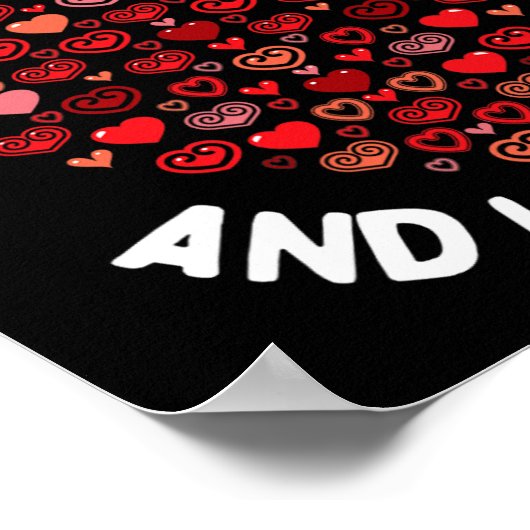 100 dagen Schattige Hart 100ste Dag Poster (Hoek)