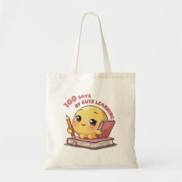100 dagen Schattige leren Tote Bag
