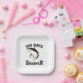 100 dagen scherper grappige 100ste dag van de scho papieren bordje (Feest)