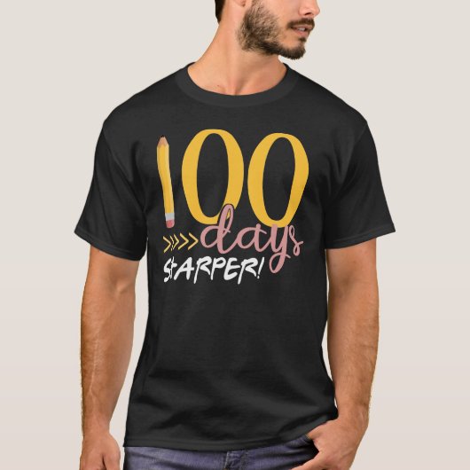 100 dagen scherper t-shirt (Voorkant)