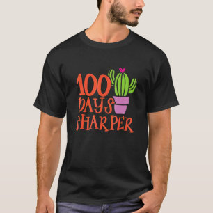 100 Dagen Scherpere Cactus 100ste Dag van School S T-shirt