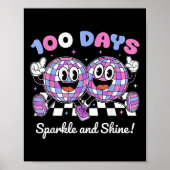 100 dagen schitteren en schitteren 100ste dag van  poster (Voorkant)