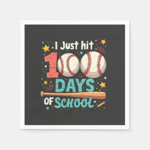 100 dagen school 100 dagen honkbal servet