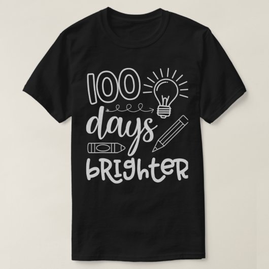 100 dagen school 100 dagen later t-shirt (Design voorkant)