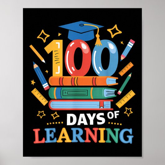 100 dagen school 100 dagen lerarenopleiding poster (Voorkant)