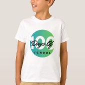 100 dagen school 100 dagen leren Kind T-shirt (Voorkant)