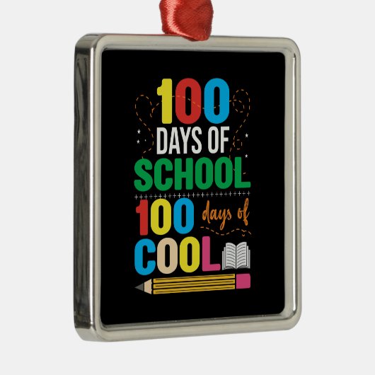 100 dagen school 100 dagen school metalen ornament (Rechts)