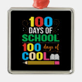 100 dagen school 100 dagen school metalen ornament (Voorkant)