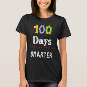 100 dagen school 100 dagen slimmer kinderen leraar t-shirt