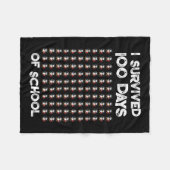 100 dagen school 100 pinguïns ontwerpen fleece deken (Voorkant (Horizontaal))