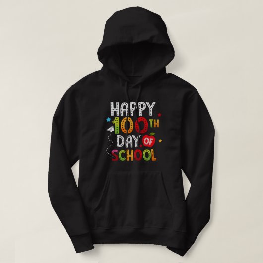 100 dagen school 100 school hoodie (Design voorkant)