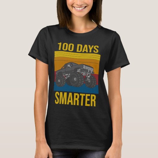 100 dagen school 100e dag 100 dagen slimmere Mons T-shirt (Voorkant)