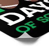 100 dagen school 100e dag Football student Poster (Hoek)