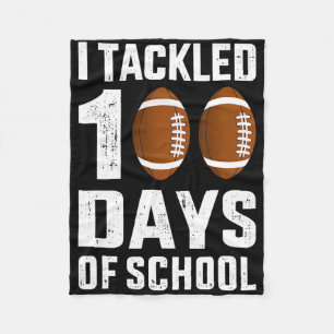 100 dagen school 100e dag Football studie Fleece Deken