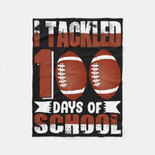 100 dagen school 100e dag Football studie Fleece Deken
