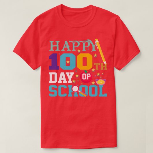 100 dagen school, 100e dag klassieke TShi T-shirt (Design voorkant)
