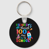 100 dagen school 100e dag lang sleutelhanger (Voorkant)
