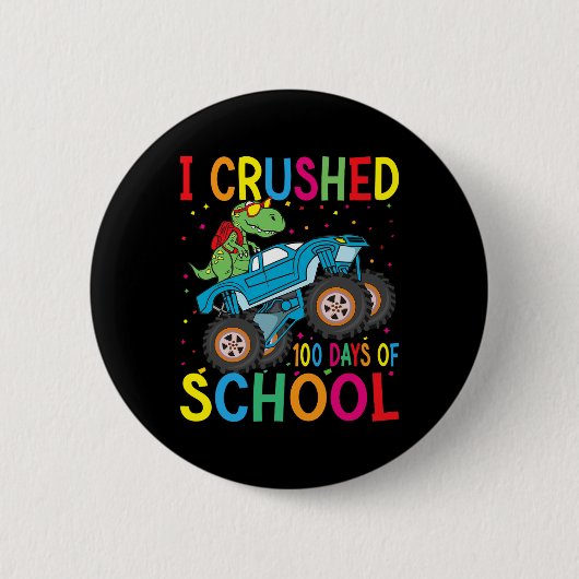 100 dagen school 100e dag school B Ronde Button 5,7 Cm (Voorkant)