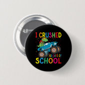 100 dagen school 100e dag school B Ronde Button 5,7 Cm (Voorkant /achterkant)