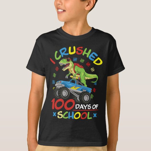 100 dagen school 100e dag school B T-shirt (Voorkant)