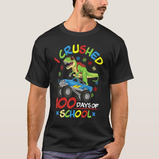 100 dagen school 100e dag school B T-shirt (Voorkant)