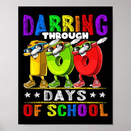 100 dagen school 100e dag school Kinder Poster (Voorkant)