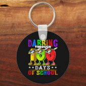 100 dagen school 100e dag school Kinder Sleutelhanger (Voorkant)