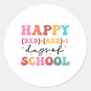 100 dagen school 100e dag schoolleraar Stu Ronde Sticker