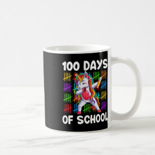 100 dagen school 100e dag Unicorn Gir Koffiemok