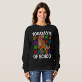 100 dagen school 100e dag van het schooldiner 4 trui (Voorkant volledig)