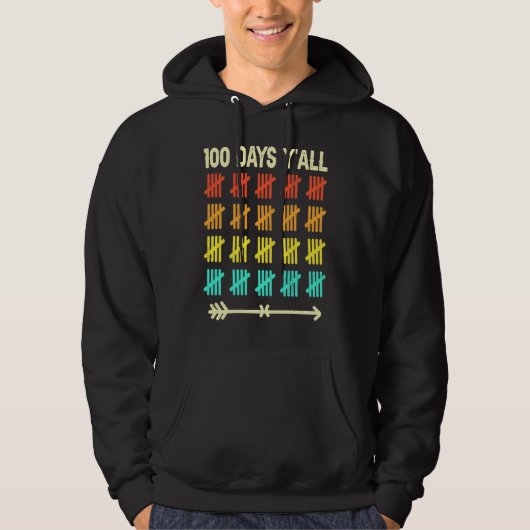 100 dagen school 100e dag van school hoodie (Voorkant)