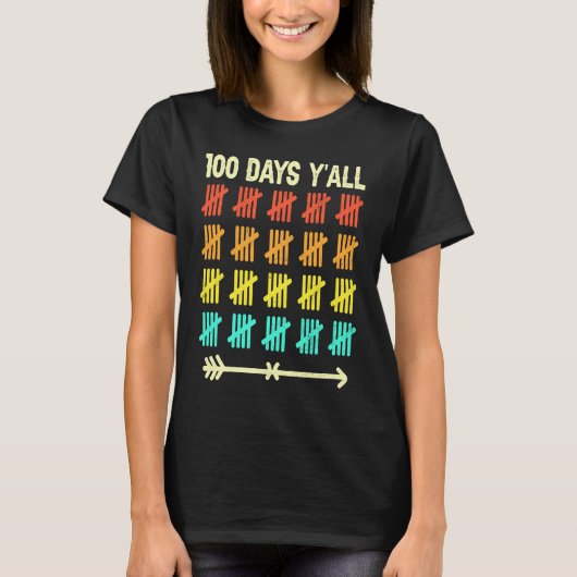 100 dagen school 100e dag van school t-shirt (Voorkant)