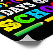 100 dagen school 100e Wiskunde Vergelijking Leraar Poster (Hoek)