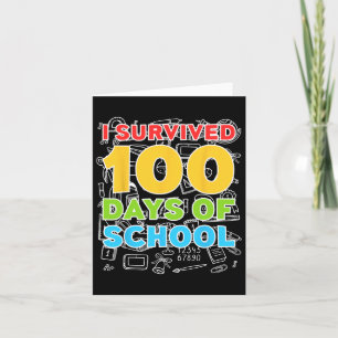 100 dagen school, 100ste dag kaart