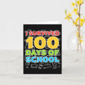100 dagen school, 100ste dag kaart (Gele Bloem)