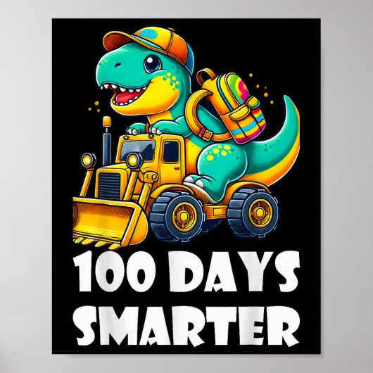 100 dagen school 100ste dag kleuterschool poster (Voorkant)