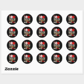 100 dagen school, 100ste dag ronde sticker (Vel)
