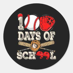100 dagen school, 100ste dag ronde sticker