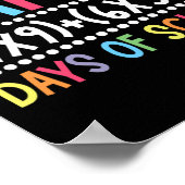 100 dagen school 100ste dag slimmere Wiskunde form Poster (Hoek)